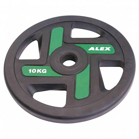 ALEX P-TPU-10K Диск Ф50 полиуретановый черный с отверстиями 10 кг