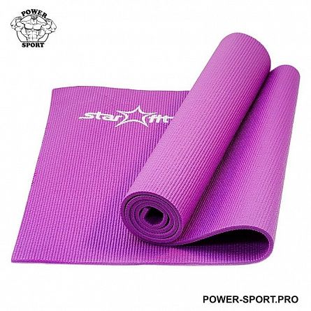 STARFIT FM-101-0,8 PVC Коврик для йоги 0,8 см, фиолетовый