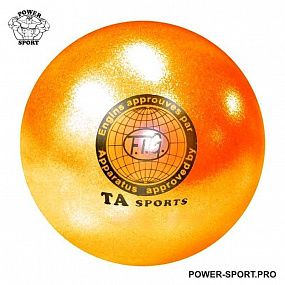 TA SPORT T12-O Мяч для художественной гимнастики Ф15 см, с блестками