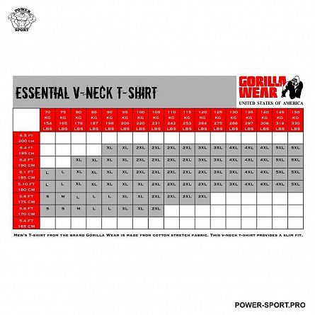 GORILLA GW 90511-500 Футболка "Essential V-Neck"