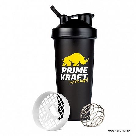 фото PRIME KRAFT Шейкер Prime Kraft 600 мл черный 