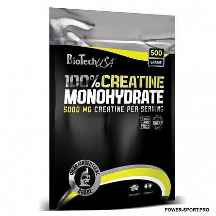 фото BIO TECH 100% Creatine Monohydrate 500 г пакет