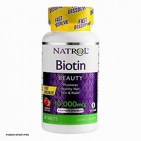 фото NATROL Biotin 10000 mg 60 таб