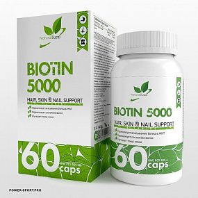 фото NATURAL SUPP Biotin 5000 mcg 60 капс
