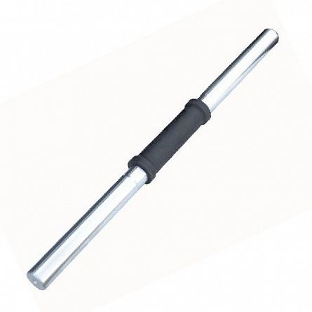 TITAN Гриф гантельный В-25 мм с пластиковой ручкой  длина 45 см, гладкая втулка, замок-пружина