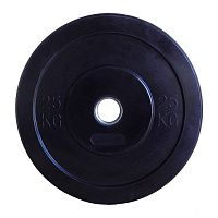 PROFI-FIT Диск Ф50 каучуковый черный 25 кг 