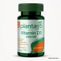 фото PLANTAGO Vitamin D3 2000 me № 60 капс