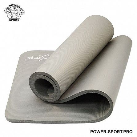 STARFIT FM-301 NBR-1,5C Коврик для йоги 1,5 см, серый