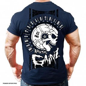 MONSTA M-TEE-233-NY Футболка "BRUTAL GAINZ NAVY" 