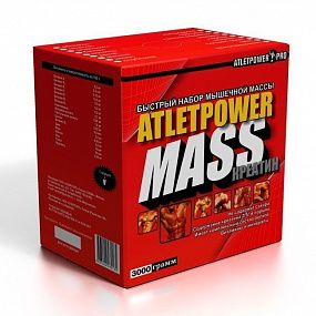 фото ATLET POWER Mass + креатин 3000 г фото ATLET POWER Mass + креатин 3000 г