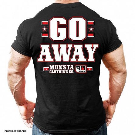 MONSTA M-TEE-335-BK Футболка "GO AWAY BLACK" 