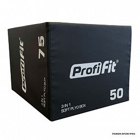 PRO-FIT SOFT PLYO BOX Универсальный  3 в 1, 50-60-75 см безопасный