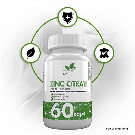 фото NATURAL SUPP Zinc Citrate 25 мг 60 капс