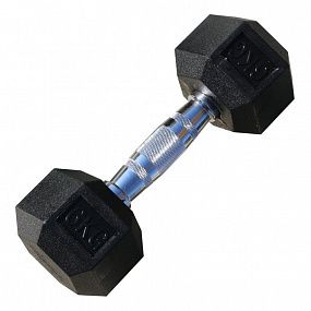 PROFI-FIT Гантель гексагональная обрезиненная  6 кг