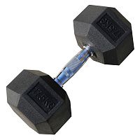 PROFI-FIT Гантель гексагональная обрезиненная 17.5 кг