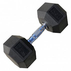 PROFI-FIT Гантель гексагональная обрезиненная 17.5 кг