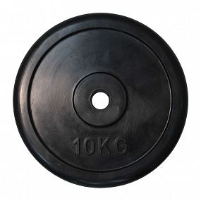 PROFI-FIT Диск Ф26 обрезиненный черный CLASSIC 10 кг