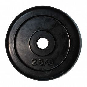 PROFI-FIT Диск Ф26 обрезиненный черный CLASSIC  2,5 кг