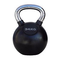 PRO-FIT Гиря обрезиненная с хромированной ручкой 34 кг