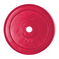 PROFI-FIT Диск Ф26 обрезиненный цветной CLASSIC 5 кг