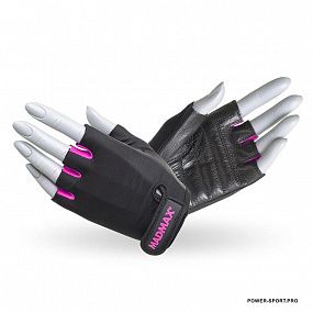 MAD MAX MFG-251\BK-PINK "Rainbow" Перчатки женские для фитнеса