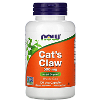 фото NOW Cat's Claw 500 мг 100 капсул
