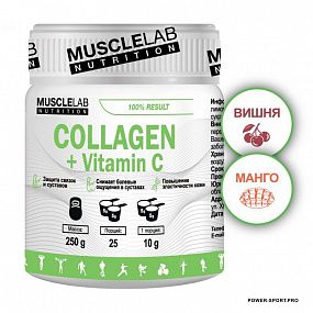 фото MUSCLELAB NUTRITION Collagen + Vitamin C 250 г