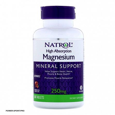 фото NATROL Magnesium 250 мг 60 таб