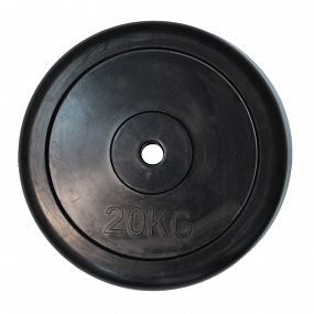PROFI-FIT Диск Ф26 обрезиненный черный CLASSIC 25 кг