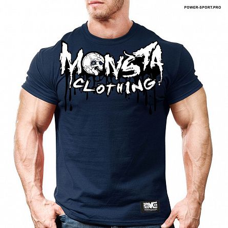 MONSTA M-TEE-233-NY Футболка "BRUTAL GAINZ NAVY" 