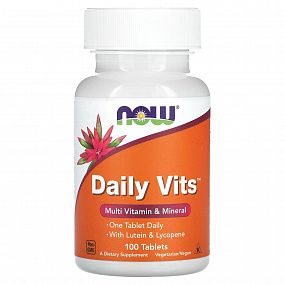 фото NOW Daily Vits Multi, 100 таблеток фото NOW Daily Vits Multi, 100 таблеток