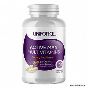 фото UNIFORSE Active Man Multivitamins 100 капс