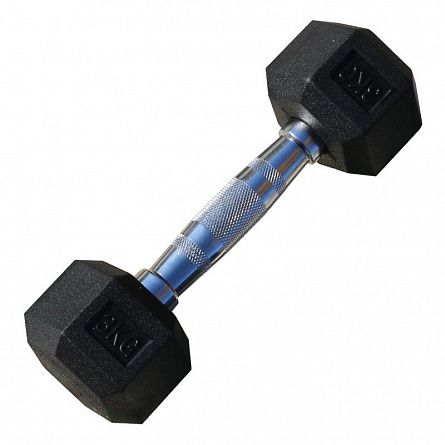 PROFI-FIT Гантель гексагональная обрезиненная  3 кг