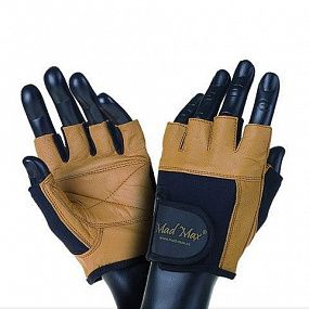 MAD MAX MFG-444\BR-BK "Fitness" Перчатки для фитнеса