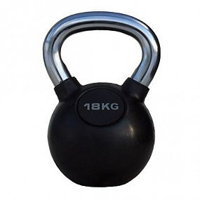 PROFI-FIT Гиря обрезиненная с хромированной ручкой 18 кг