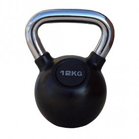 PROFI-FIT Гиря обрезиненная с хромированной ручкой 12 кг