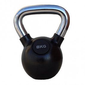 PROFI-FIT Гиря обрезиненная с хромированной ручкой  8 кг