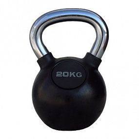 PROFI-FIT Гиря обрезиненная с хромированной ручкой 20 кг