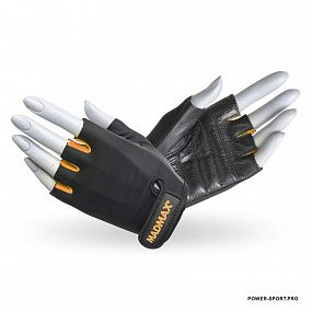 MAD MAX MFG-251\BK-ORG "Rainbow" Перчатки женские для фитнеса