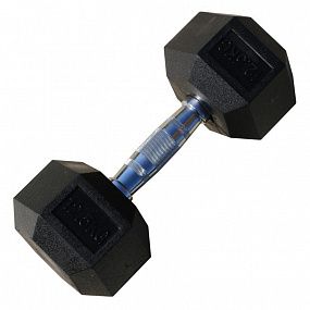 PROFI-FIT Гантель гексагональная обрезиненная 12.5 кг