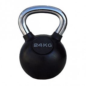 PROFI-FIT Гиря обрезиненная с хромированной ручкой 24 кг