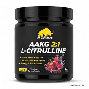 фото PRIME KRAFT AAKG 2:1 & L-Citrulline Malate 200 г. фото PRIME KRAFT AAKG 2:1 & L-Citrulline Malate 200 г.