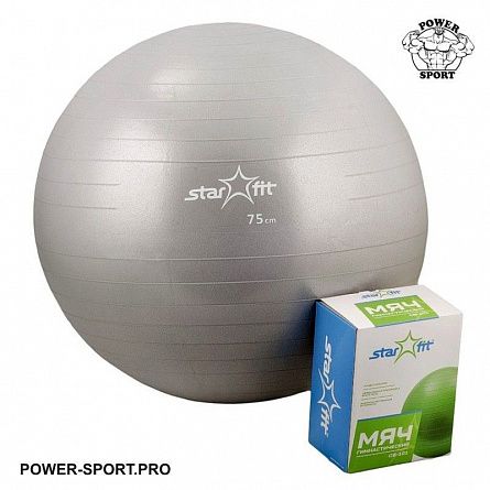 STARFIT GB-101-75CH Мяч гимнастический Anti-Burst (250 кг) Ф75 см