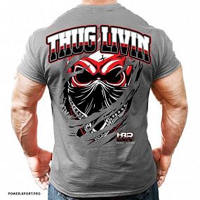 MONSTA M-TEE-012-GY Футболка "THUG LIVIN GREY" MONSTA M-TEE-012-GY Футболка "THUG LIVIN GREY"