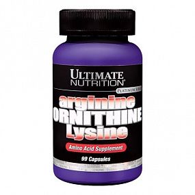 фото ULTIMATE NUTRITION Arginine/Ornithine/Lysine 100 к.