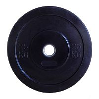 ZCO CROSSFIT-B Диск Ф50 обрезиненный черный евро-классик bamper plates 25 кг 