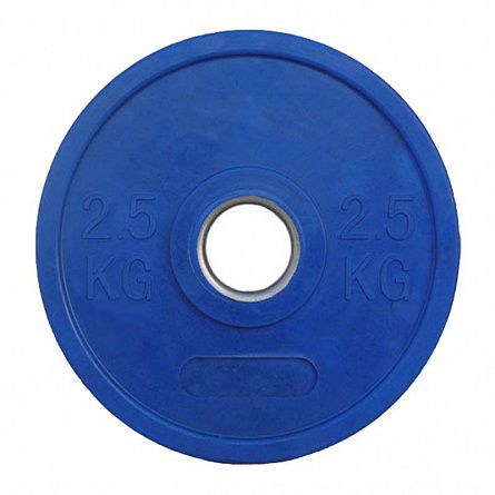 ZCO CROSSFIT-C Диск Ф50 обрезиненный цветной евро-классик bamper plates  2,5 кг