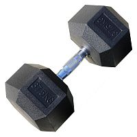 PROFI-FIT Гантель гексагональная обрезиненная 37.5 кг