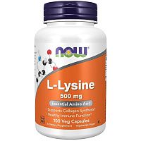 фото NOW L-Lysine 500 мг 100 таблеток