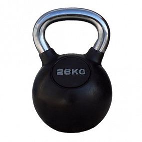 PROFI-FIT Гиря обрезиненная с хромированной ручкой 26 кг